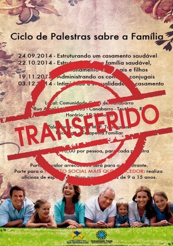Ciclo de Palestras sobre a Família - Palestra 4