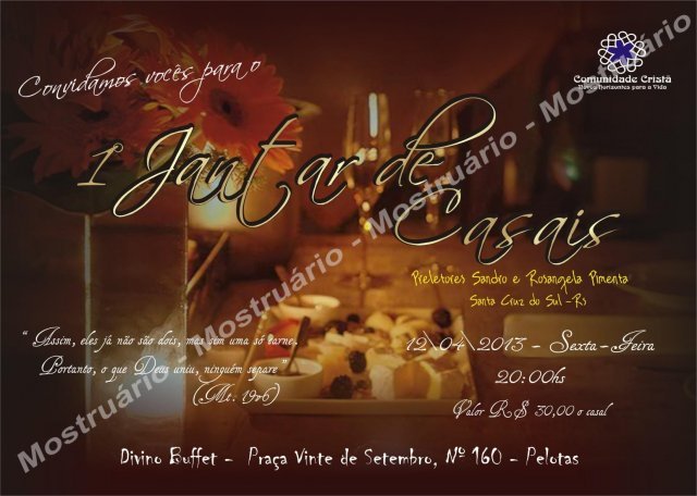 Primeiro Jantar de Casais - Pelotas