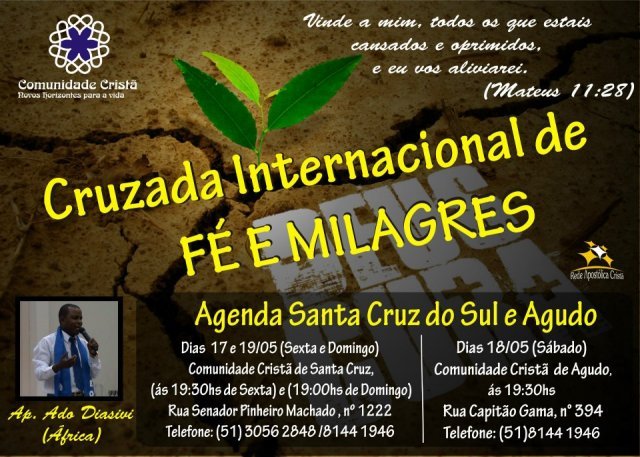 Cruzada Internacional de Fé e Milagres em Santa Cruz do Sul