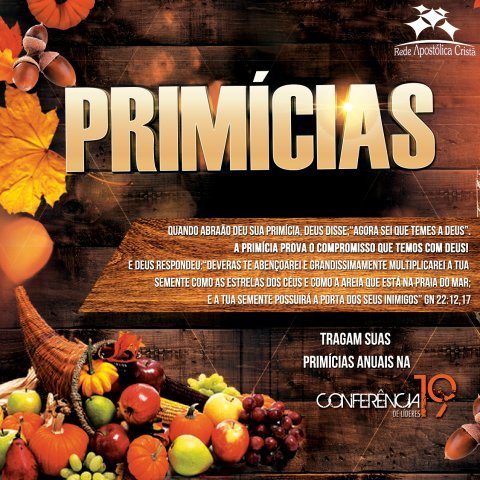 PRIMÍCIAS!