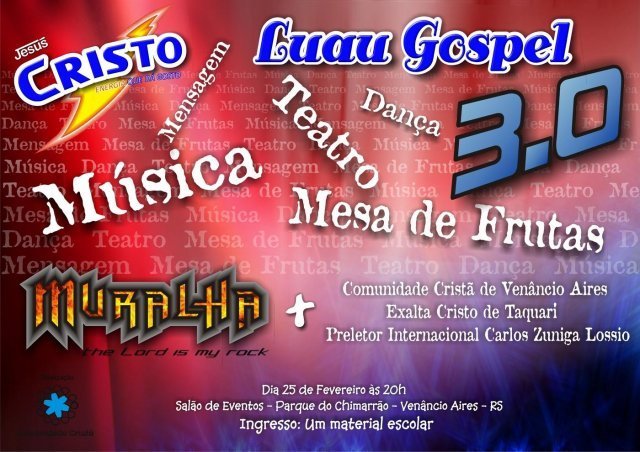 Luau Gospel em Venâncio Aires!