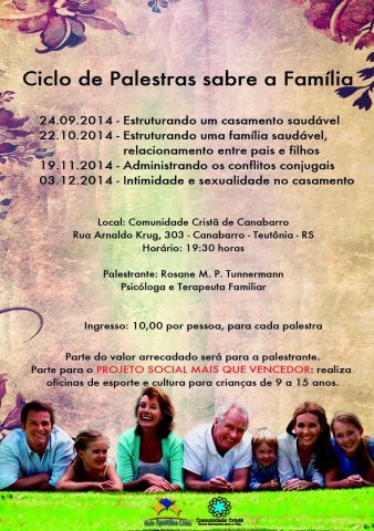 Ciclo de Palestras sobre a Família