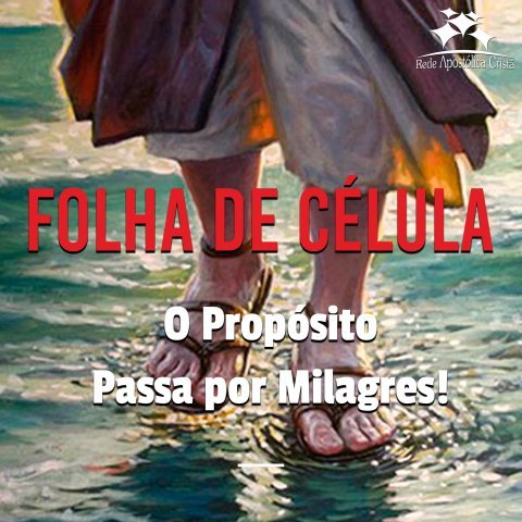 O PROPÓSITO PASSA POR MILAGRES