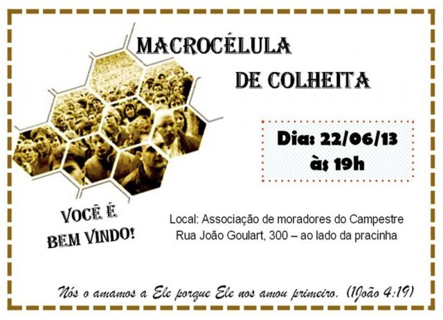 Primeira Macrocélula em Lajeado