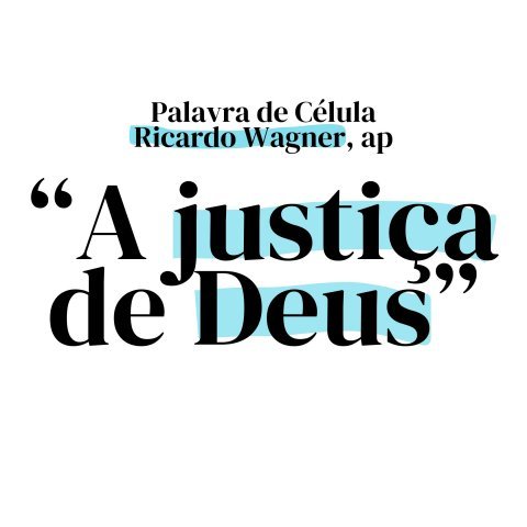 A JUSTIÇA DE DEUS