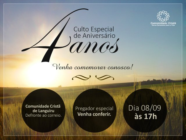 Aniversário de 4 Anos da Comunidade Cristã de Languiru